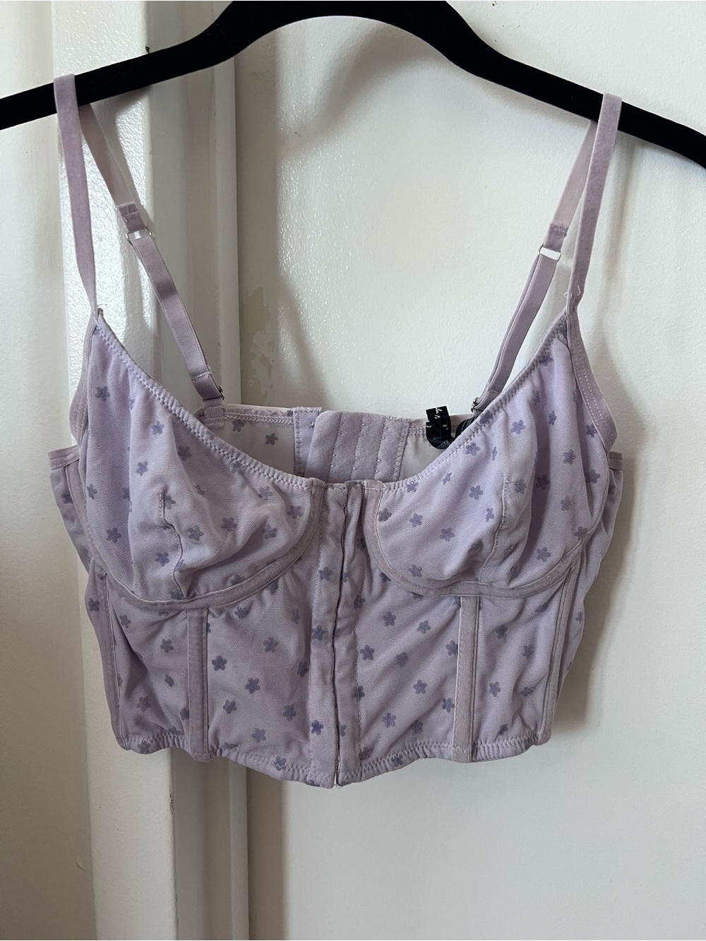 Lavender Floral Longline Bralette – Women Intimates & Sleepwear